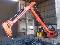 Stationary Rockbreaker Boom System