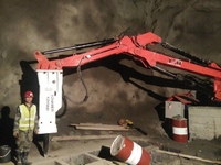 Stationary Rockbreaker Boom