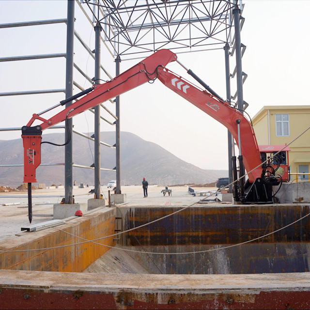 YZH Remote-Operated Stationary Rock Breaker Boom System with Extended Reach