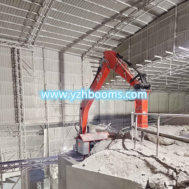 YZH Remote Controlled Pedestal Rock Breaker Booms for Mining Projects