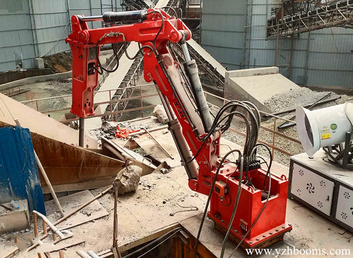 Pedestal Rockbreaker Boom System Was Successfully Put Into Chongqing Building Materials Factory-2