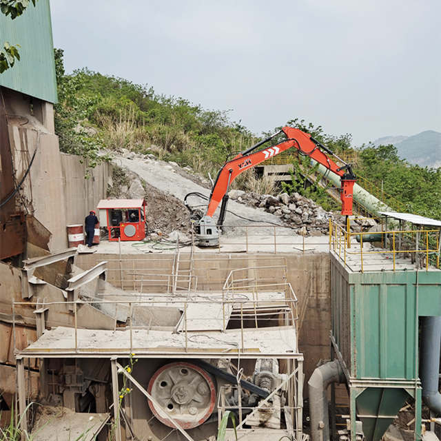 YZH Hydraulic-Powered Fixed Rock Breaker System for Crushing Equipment
