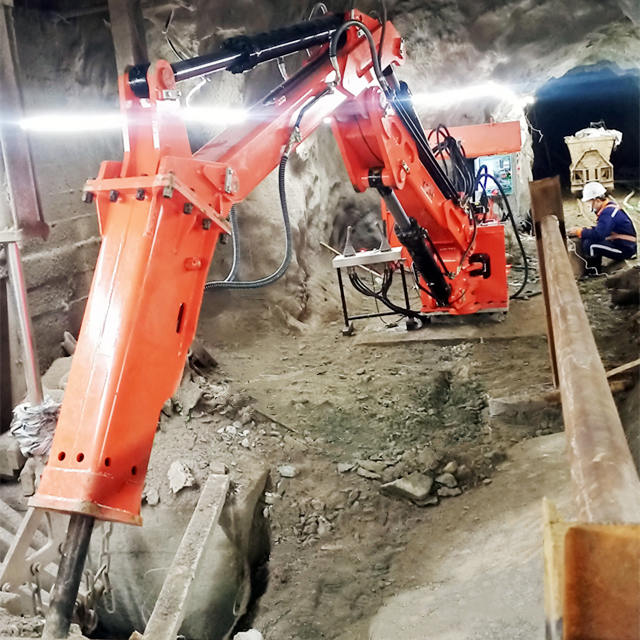 YZH B Series Stationary Rockbreaker System in Underground Environment