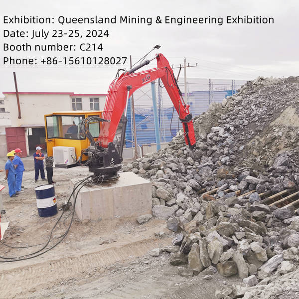 YZH Will Showcase Rock Breaker System in Queensland Mining&Engineering Exhibition 2024