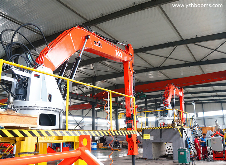 YZH Pedestal Boom Rockbreaker Systems With 5G Remote Video Control Successfully Passed The Factory Test-3
