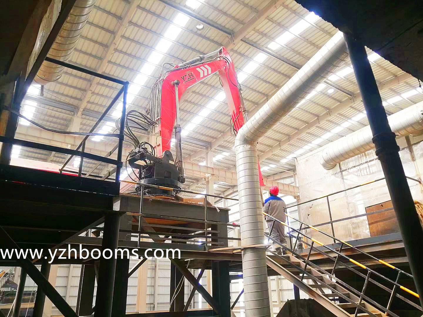 YZH Pedestal Boom System Was Successfully Delivered To The Stone Material Factory!-2