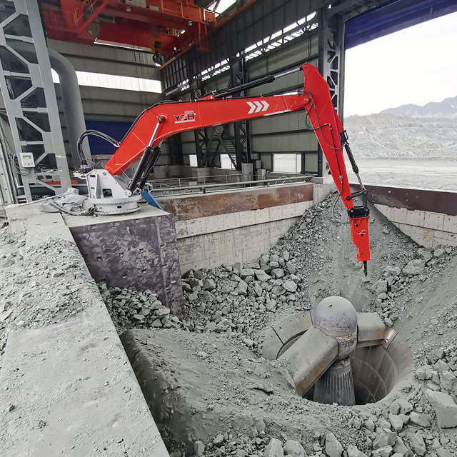 YZH Stationary Pedestal Rock Breaker Boom System for Gyratory Crusher