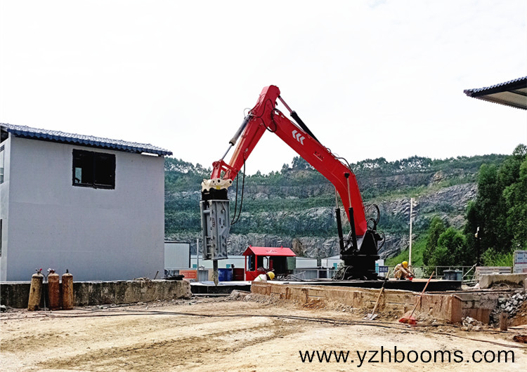 Guangzhou Shunxing Quarry Successfully Installed A Fixed Type Pedestal Boom System Again-3