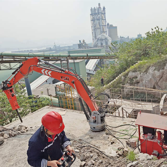 YZH Hydraulic-Powered Fixed Rock Breaker System for Crushing Equipment