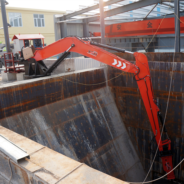 YZH Remote-Operated Stationary Rock Breaker Boom System with Extended Reach