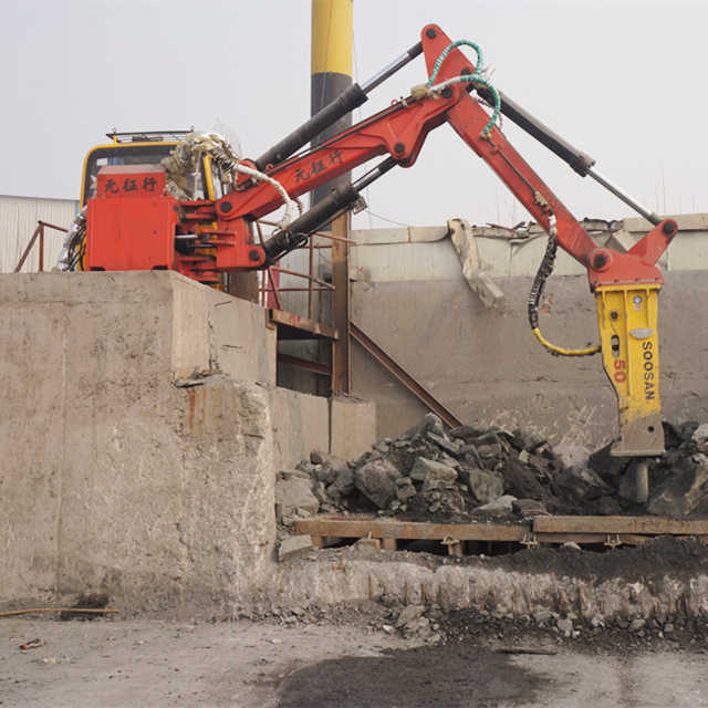 Rock Breaker Boom System for Jaw Crusher and Impact Crusher