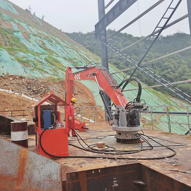 YZH Hydraulic-Powered Fixed Rock Breaker System for Crushing Equipment