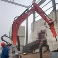 YZH Rugged Stationary Pedestal Boom Rockbreaker Solution for Crusher Blockage Elimination