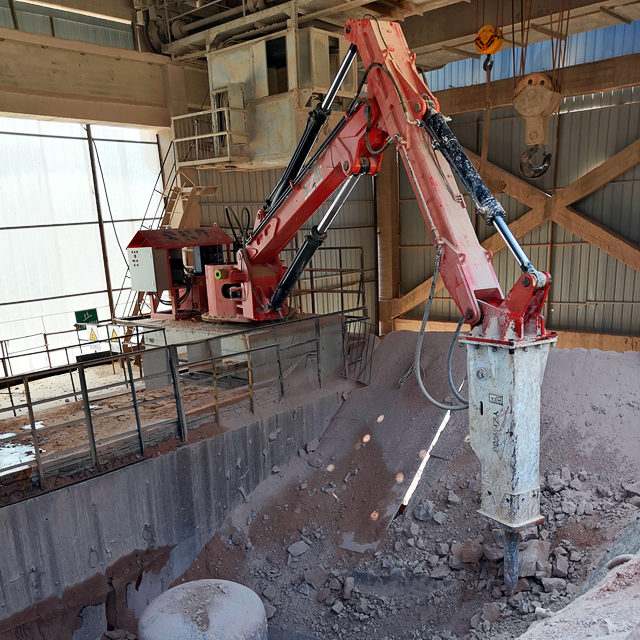 YZH Fixed Boom Rock Breaker System with Radio Remote Control System