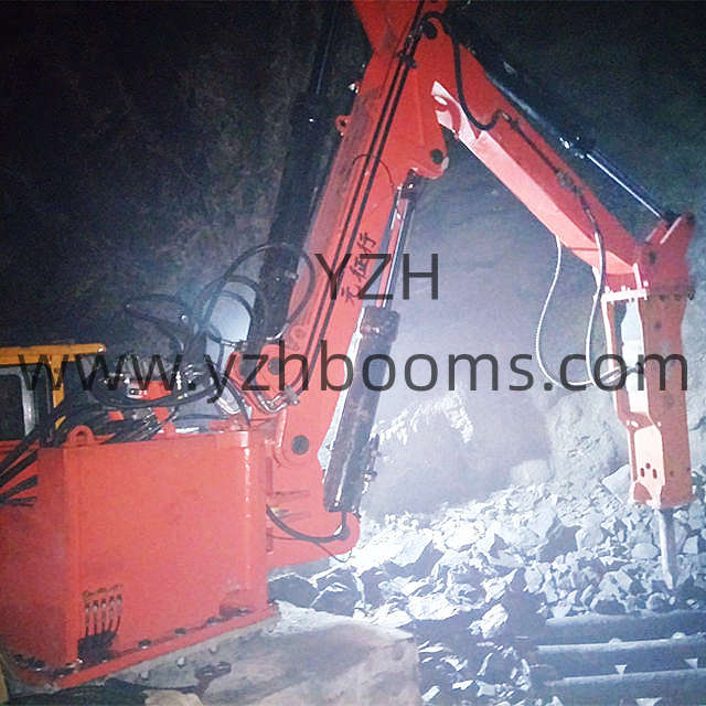 YZH Rock Breaker Boom System Applied to Underground Mining