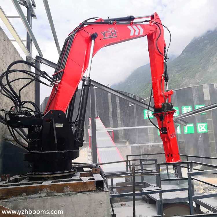 Congratulations To YZH For Successfully Delivering The Pedestal Boom Breaker System To Luding Aggregate Plant-3