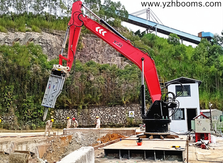 Guangzhou Shunxing Quarry Successfully Installed A Fixed Type Pedestal Boom System Again-2