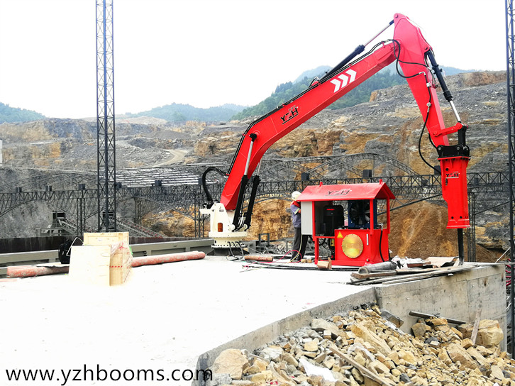 The Tenth Fixed Pedestal Breaker Booms System Was Successfully Delivered To Guangxi Customer-1