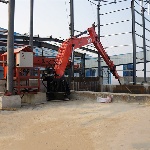 YZH Remote-Operated Stationary Rock Breaker Boom System with Extended Reach
