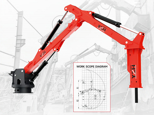 BH series rock breaker boom system
