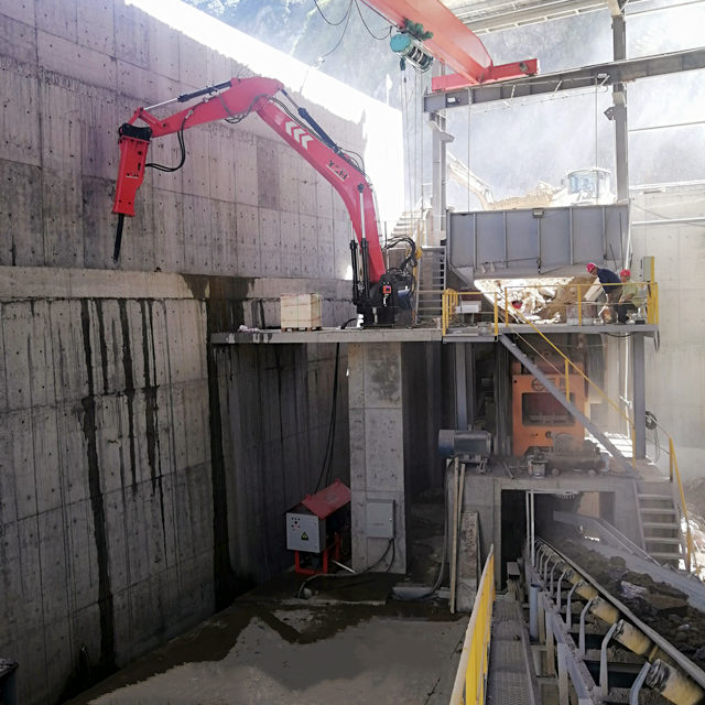 YZH WH Series Auto-Lubricated Pedestal Rock Breaker System