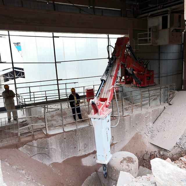 YZH Fixed Boom Rock Breaker System with Radio Remote Control System