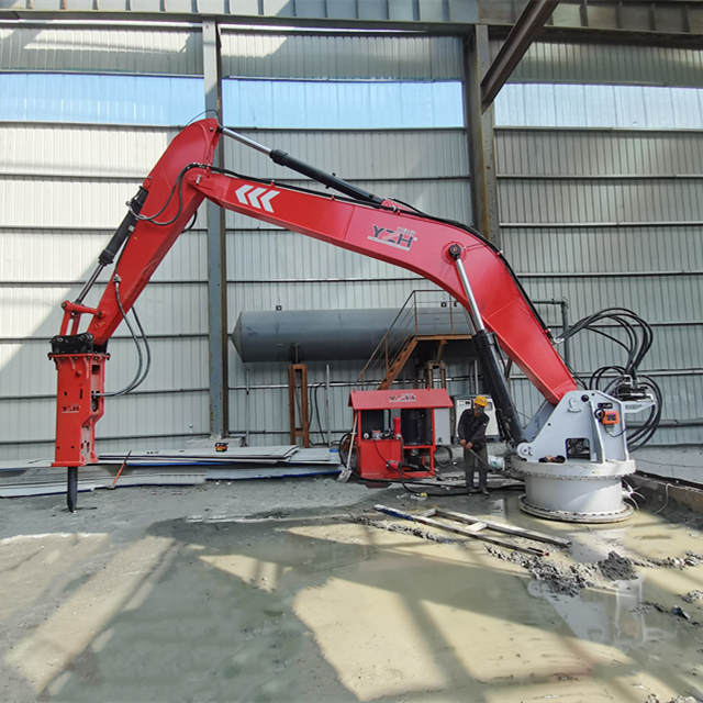 YZH Pedestal Rockbreaker System with Extended Reach for Gyratory Crusher