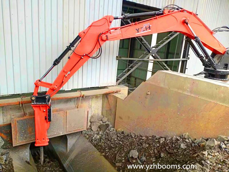 Fixed Pedestal Booms Rockbreaker System Improved Primary Crushing Efficiency!-1