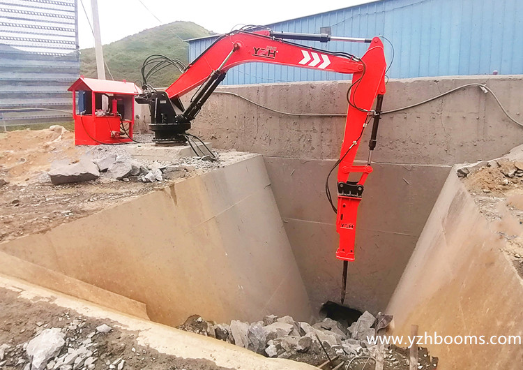 Jinan YZH Successfully Delivered The Customized Pedestal Boom System To Shaanxi Jingxin Iron Mine-1