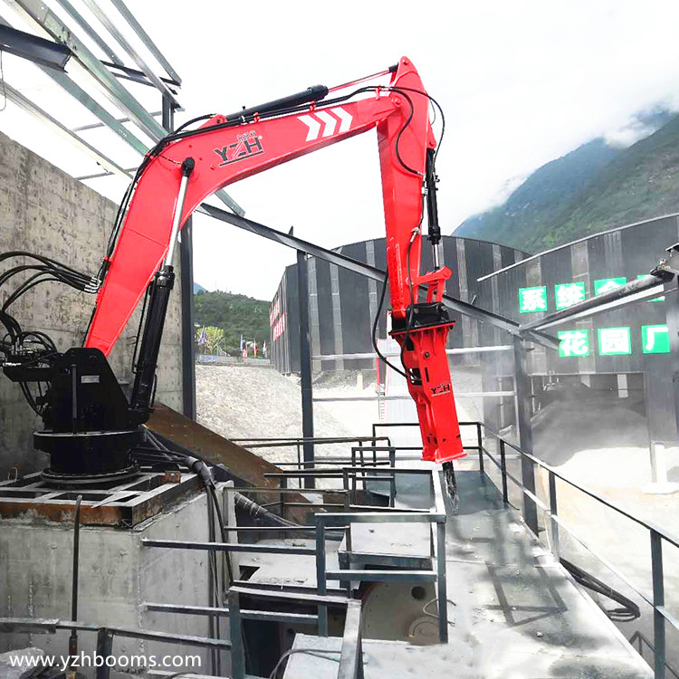 Congratulations To YZH For Successfully Delivering The Pedestal Boom Breaker System To Luding Aggregate Plant-2
