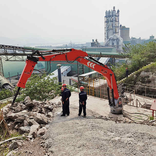 YZH Hydraulic-Powered Fixed Rock Breaker System for Crushing Equipment