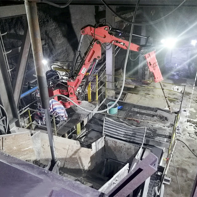  China YZH Stationary Rock Breaker Boom System Mounted at Underground Working Condition