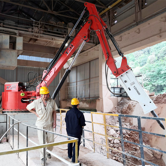 YZH Fixed Boom Rock Breaker System with Radio Remote Control System