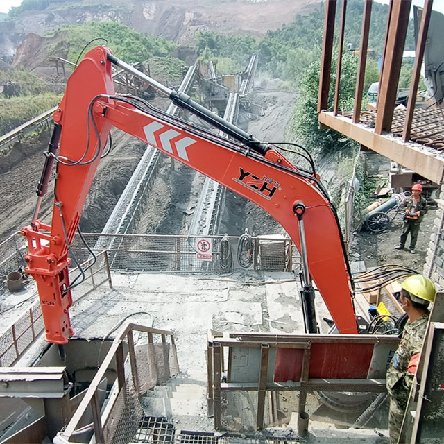 YZH High-Stable Fixed Rockbreaker System at Crusher Cavity
