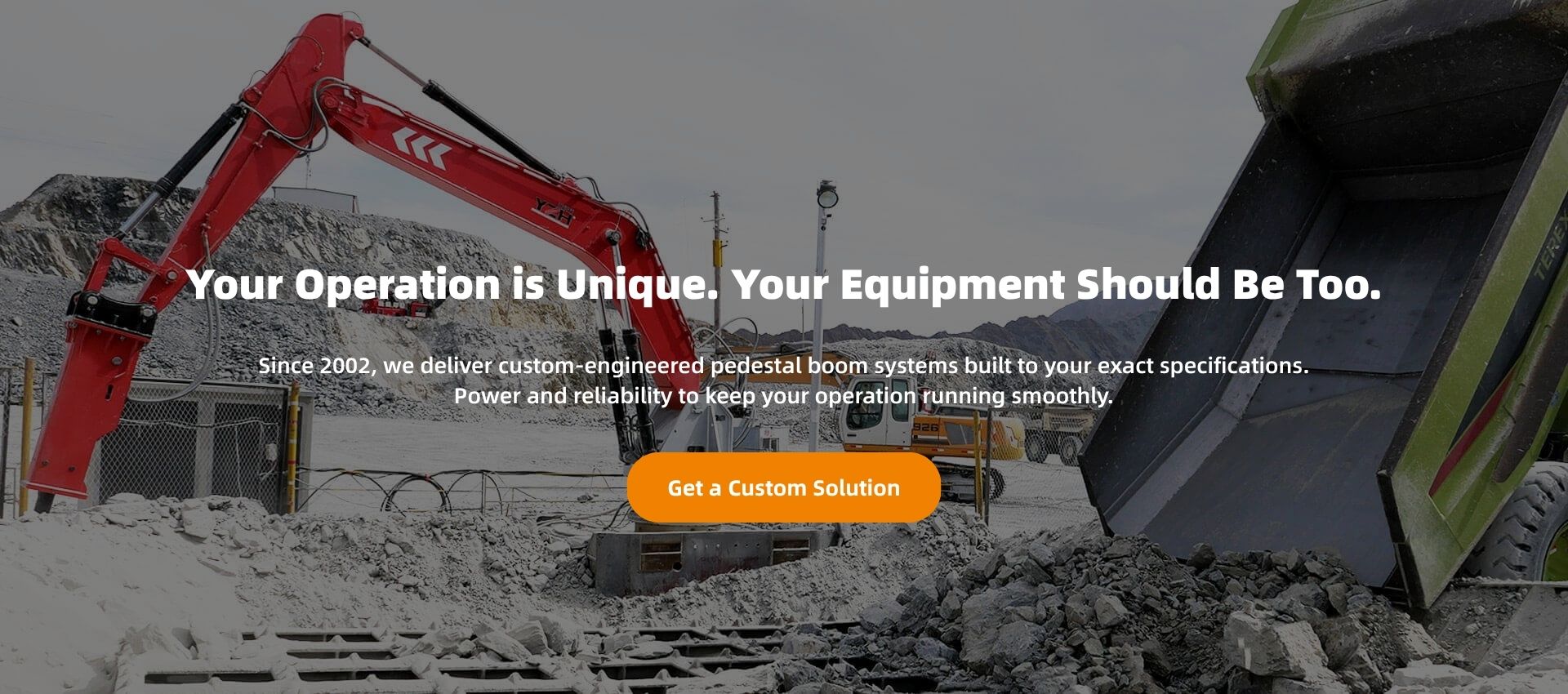 YZH Rockbreaker Boom Systems