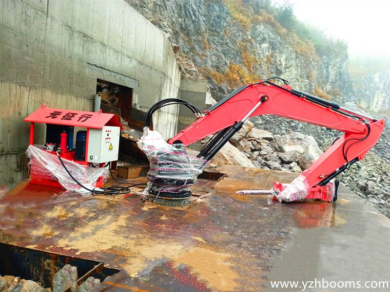 The First Set Stationary Hydraulic Rockbreaker Booms System After 2020 Chinese New Year…