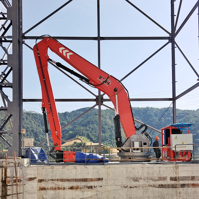 China Crusher-Mounted Pedestal Boom Rock Breaker System