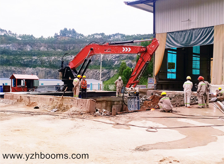 Guangzhou Shunxing Quarry Successfully Installed A Fixed Type Pedestal Boom System Again-4