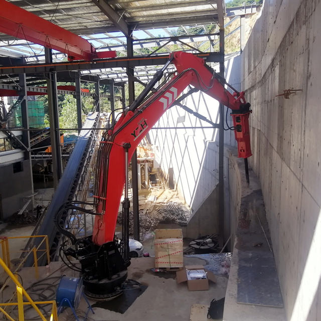 YZH WH Series Auto-Lubricated Pedestal Rock Breaker System
