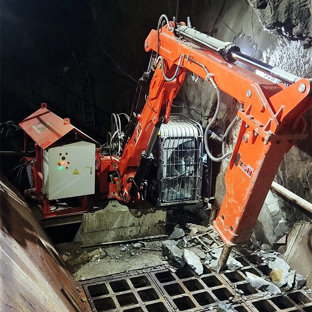 YZH Cabin-Controlled Pedestal Rock Breaker Boom Systems at Underground Environment