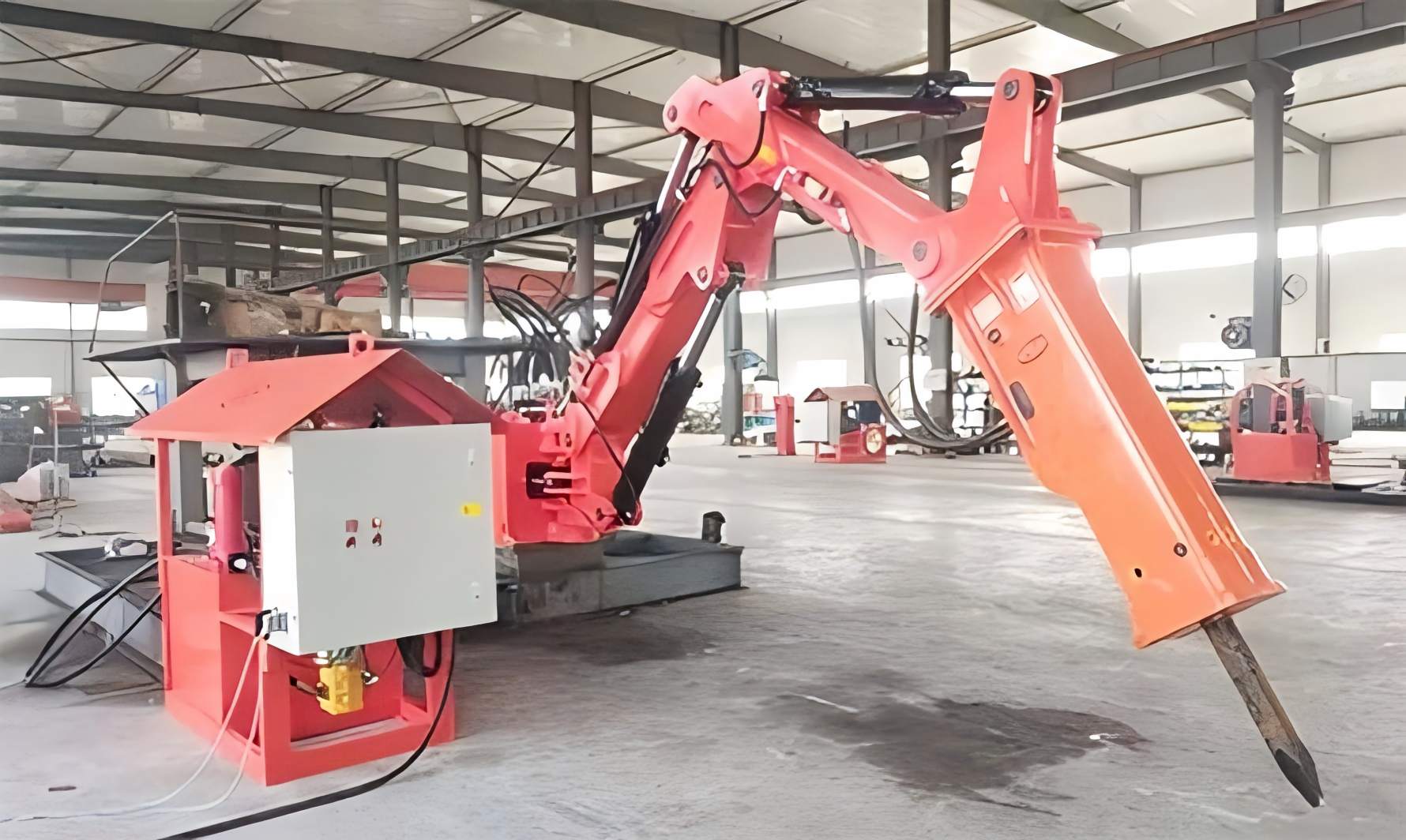 YZH BB350 Pedestal Rock Breaker Boom System Deployed at Underground Mine in Malaysia