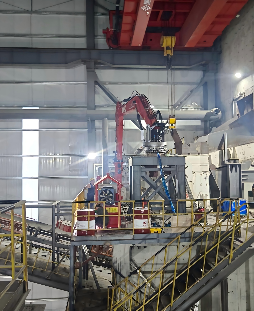 WHB710 Fixed Rockbreaker Boom for Copper Mining in Ghana